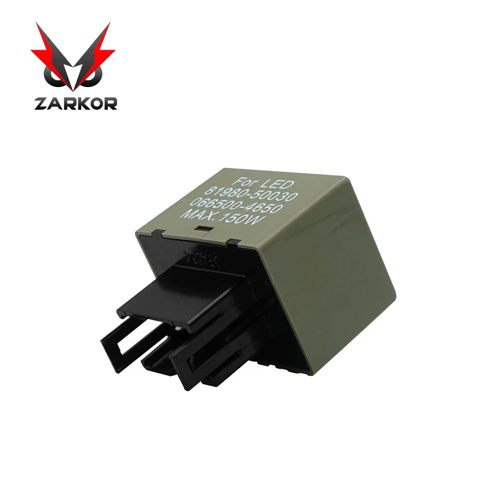 Zarkor 2-контактный регулируемая Светодиодный проблесковый маячок РЕЛЕ 8P Светодиодный проблесковый маячок реле 0,1 W-150 W для Harley Kawasaki Suzuki KTM