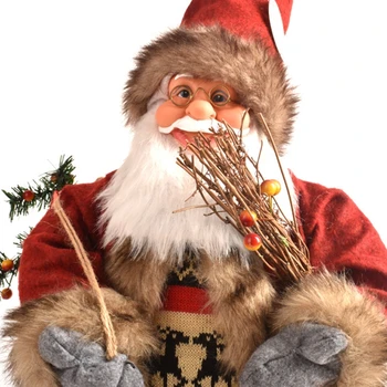 

Christmas Santa Claus Doll Display Window Scene Desktop Ornament Xmas Decoration
