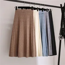 Вязаные юбки и длинные секции, новые зимние толстые шерстяные юбки, большие свободные юбки-зонтики для отдыха