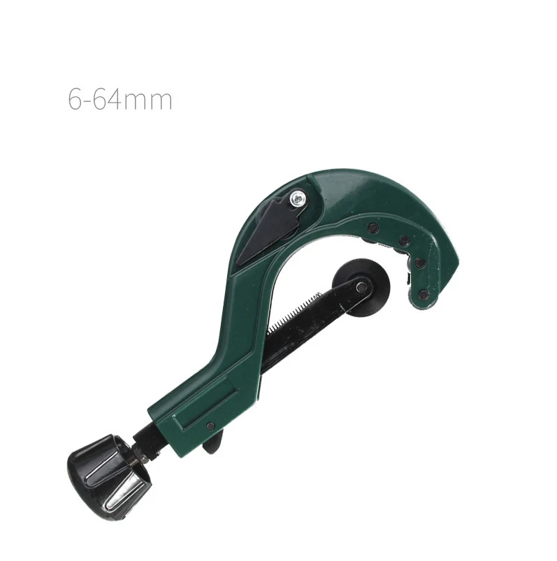 6-64mm 헤비 퀵 릴리스 알루미늄 배관 플라스틱 튜브 PipeCutter 파이프 리머에 내장된 녹색 핸드 커팅 도구