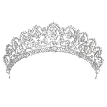 

Bridal Tiara big crystal Queen Crown Wedding Hair Accessories diadem headband Pageant Hair Ornaments Headdress