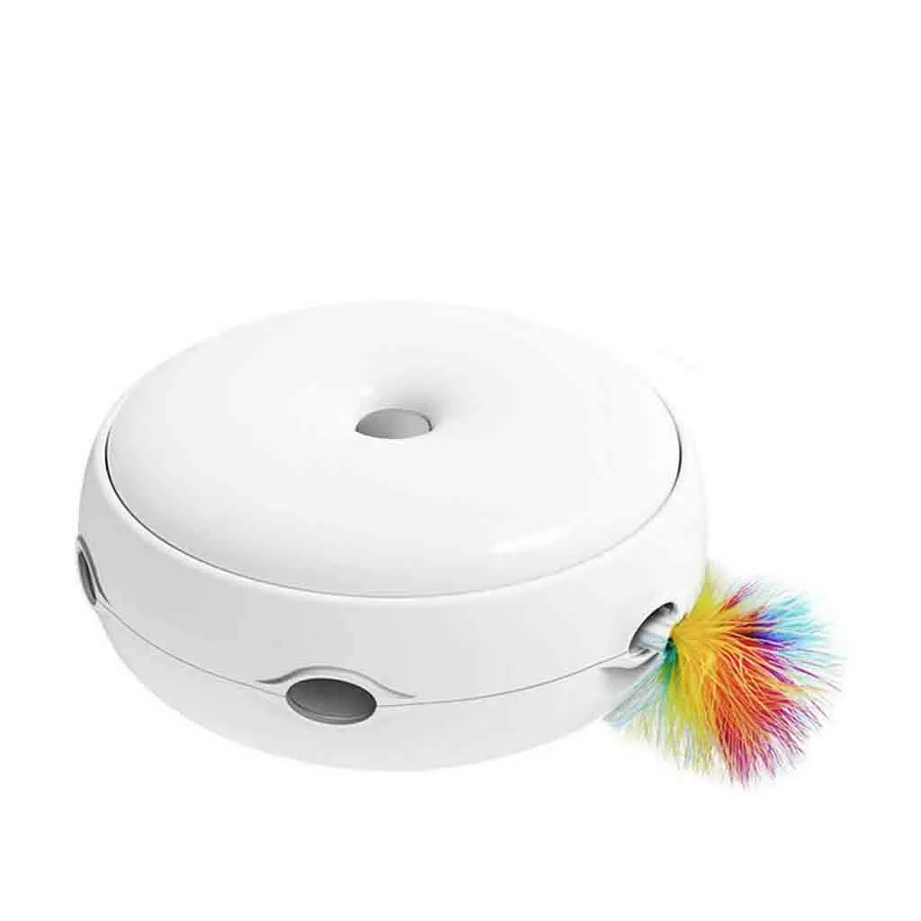 Pet Cat Creative Interactive Puzzle Pet Toy Smart Teasing Stick Spinning Automatic Turntable Simulated Cat Catching Mouse Toys