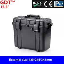 Защитный чехол с предварительно вырезанной пеной 16,5-дюймовый ударопрочный и водонепроницаемый портативный пластиковый инструмент фотографического оборудования