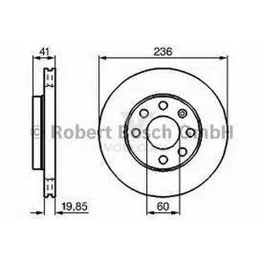 0986478192 bosch тормозной диск передний