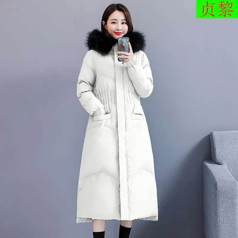 

Exta-long over-the-Knee Long Thick to Ankle Cotton-padded Jacket Women's 2018 New Style Winter down Jacket Cotton-padded Clothes