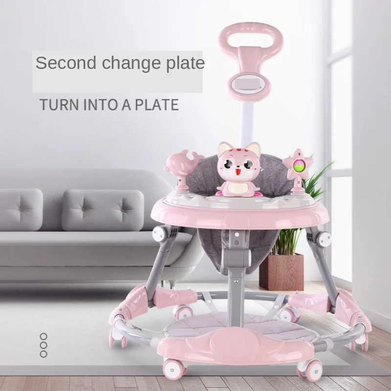 New Baby Walker 6 speed Adjustment Multi function Anti rollover Anti O