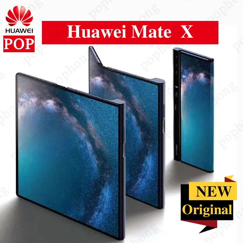 Оригинальный телефон Huawei Mate X со складным экраном фотосессия с диагональю 980
