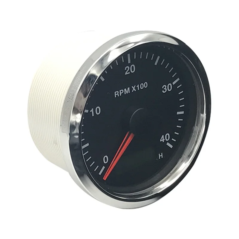 Водонепроницаемый 85 мм авто Морской Тахометр RPM Gauge с светодиодный Песочник регулируемый 3 к 4 к 8 к 12 В/24 В с красной или Желтой подсветкой
