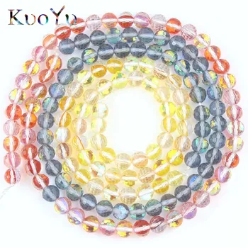 

Austrian Crystal Colorful Shiny Beads Faceted Round Loose Spacer Bead For Jewelry Making MoonStone Glitter DIY Bracelet 6/8/10mm