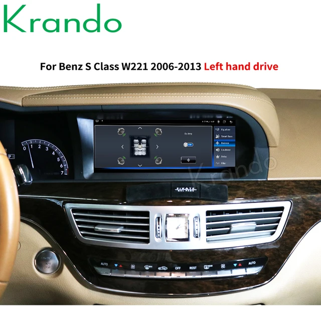 Krando Android 10 0 10 25 Auto Radio Dvd Navigation Fur Mercedes Benz S W221 W216 Cl 2005 2013 Multimedia Player 4g Lte Car Monitors Aliexpress