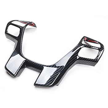 

DWCX Car Carbon Fiber Style Steering Wheel Decoration Frame Cover Trim Fit For Ford Ranger Everest