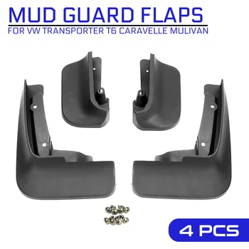 

Car Mud Flaps Splash Guards for Fender Mudflaps Mudguards For VW Transporter T6 Caravelle 2016 2017 2018 Mulivan 2017-2018