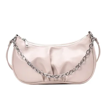 

Chain PU Leather Crossbody Bags for Women New Summer Female Shoulder Handbags Solid Color Small Ladies' Travel Cross Body Bags