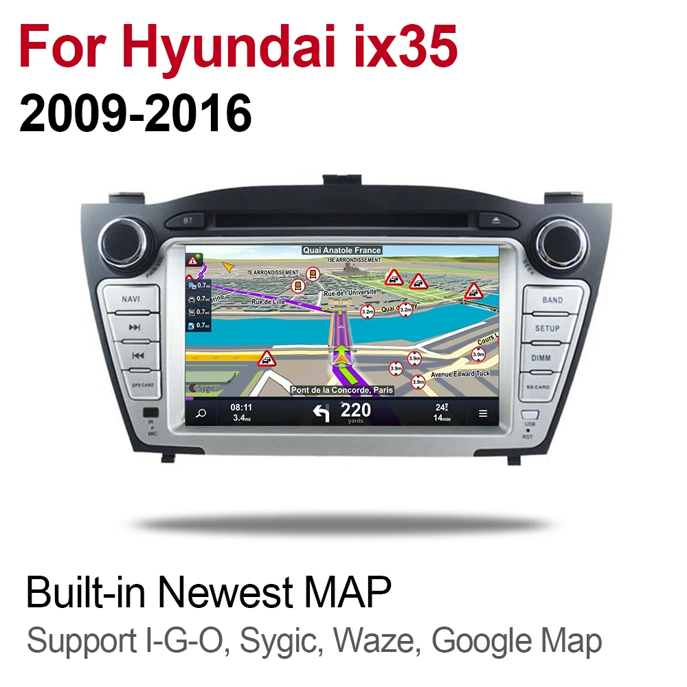 ZaiXi 4 ГБ android 9 0 автомобильный dvd плеер для Hyundai ix35 2009 ~ 2016 Мультимедиа GPS навигация