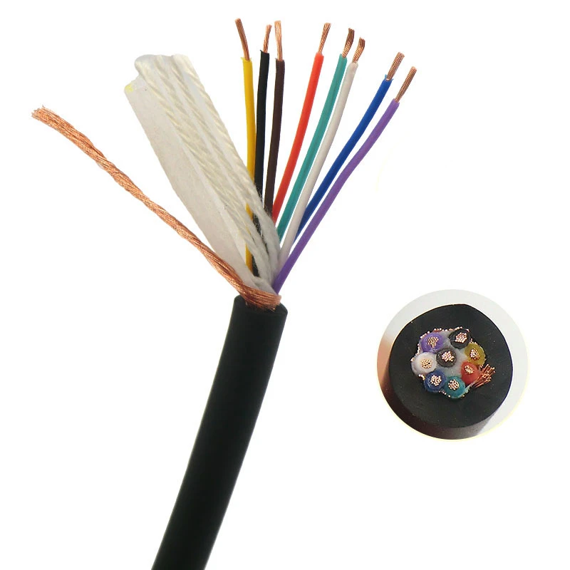 Cable de micrófono con cuello de cisne para conferencia, Cable de señal de Audio blindado de 8 núcleos con cobre libre de oxígeno, 5m|Alambres y cables| -