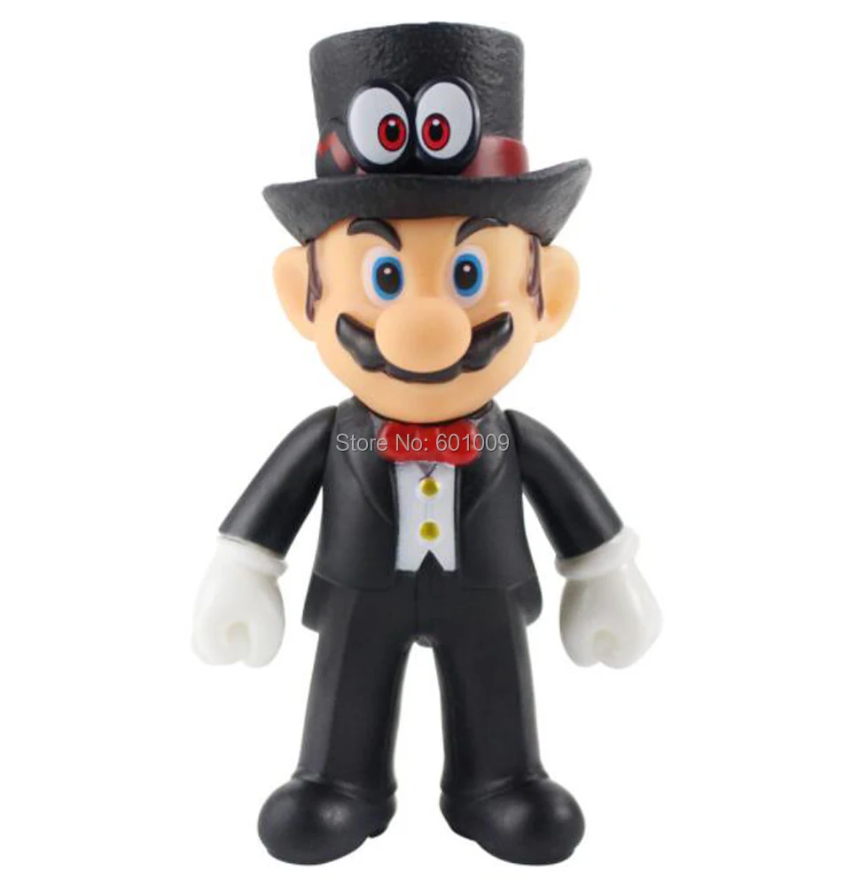 EMS 100/лот 15 видов стилей Super Mario Bros Odyssey Cappy Mario Luigi Waluigi Wario 12,5 см ПВХ фигурка модель