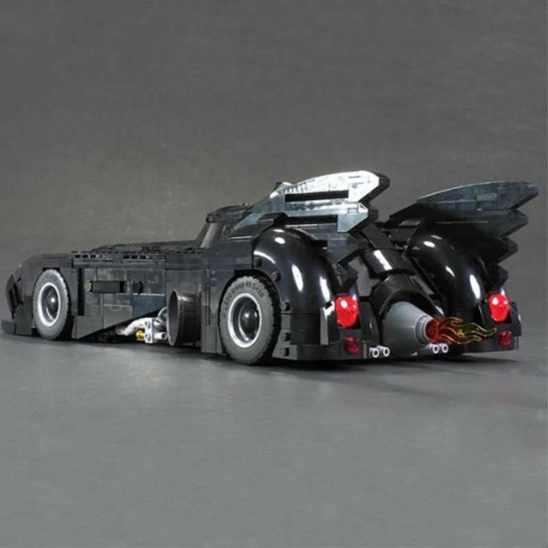 BuildMoc Лига Справедливости Бэтмен UCS Batmobile 1989 Final 30 Diecasts игрушка автомобиль модель