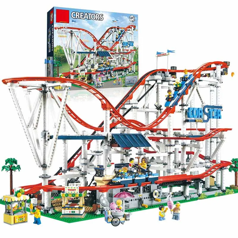 

Technic Brick Parts Legoinglys 15039 Roller Coaster Set Building Blocks Creator Expert Educational Toys Birthday Christmas Gift