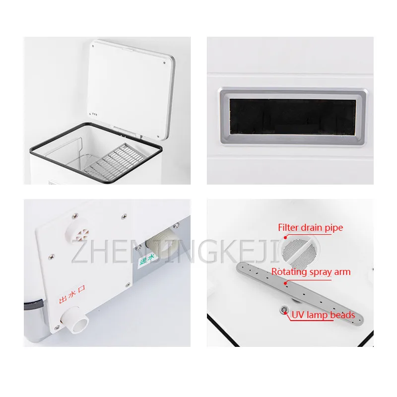 Home Dishwasher Fully Automatic Wash Disinfect Dry 3 In 1 Top Opening Small Intelligent Dishwashing Machine Free Installation 2