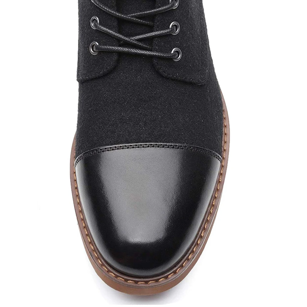 Men Ankle Boots Autumn Winter Casual Lace Up Shoes Booties Oxfords Fashion Boots Men Large Size 39-48
