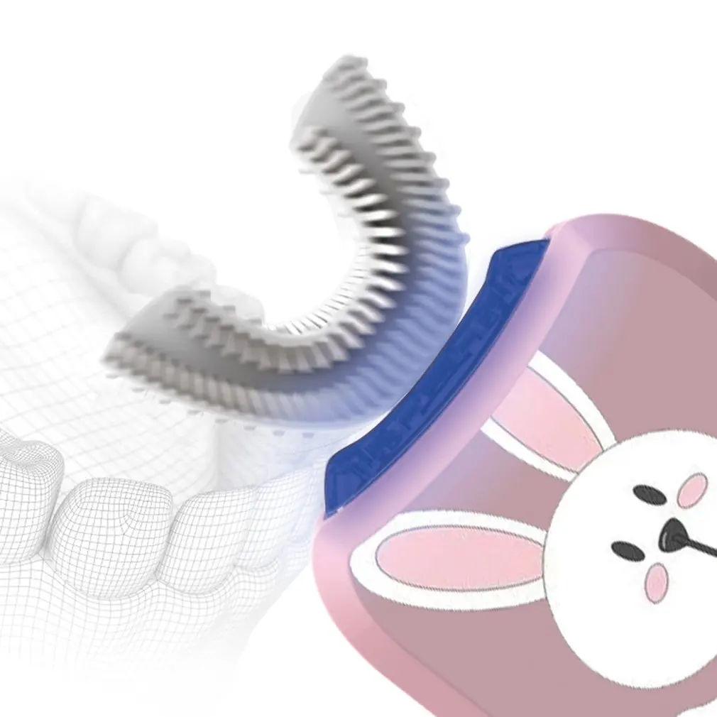 Children's electric toothbrush U-shaped smart mouth containing sonic toothbrush rechargeable automatic baby toothbrush Children's electric toothbrush U-shaped smart mouth containing sonic toothbrush rechargeable automatic baby toothbrush