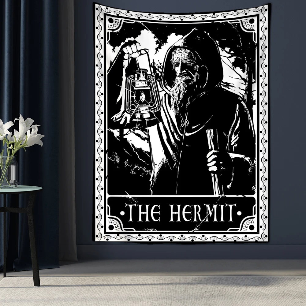 Tapestry Decorations Tarot Tapestry Wall Hanging Witchcraft Divination Bed Sheet Beach Mat Bohemian Hippie TAPIZ Wall Home