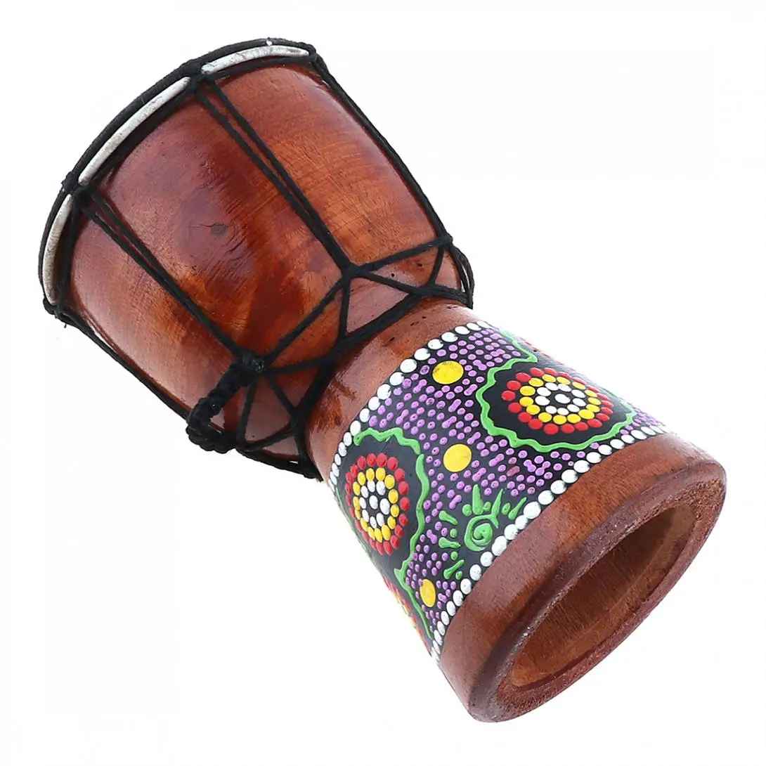Барабаны Djembe 4/6 дюйма профессиональные африканская Классическая живопись дерево