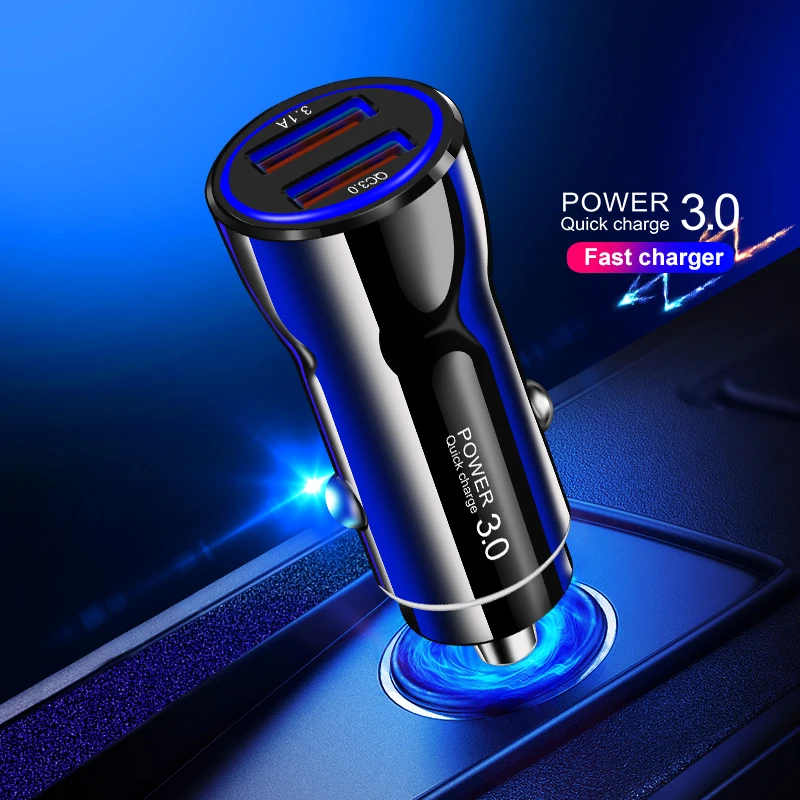 Suhach USB Автомобильное зарядное устройство Quick Charge 3,0 Автомобильное зарядное устройство для телефона Xiaomi mi Samsung iPhone QC3.0 QC Быстрая Мобильная Автомобильная зарядка