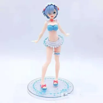 

Rem Anime Re:Life in a different world from zero EXQ Rem Swimsuit Ver PVC Action Figure Figurine Model Toys Gift Action figure