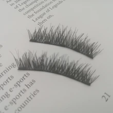 Pestañas postizas magnéticas 3D, 5 imanes, 8 Uds., duraderas, hechas a mano, de visón Artificial Natural, con pinzas