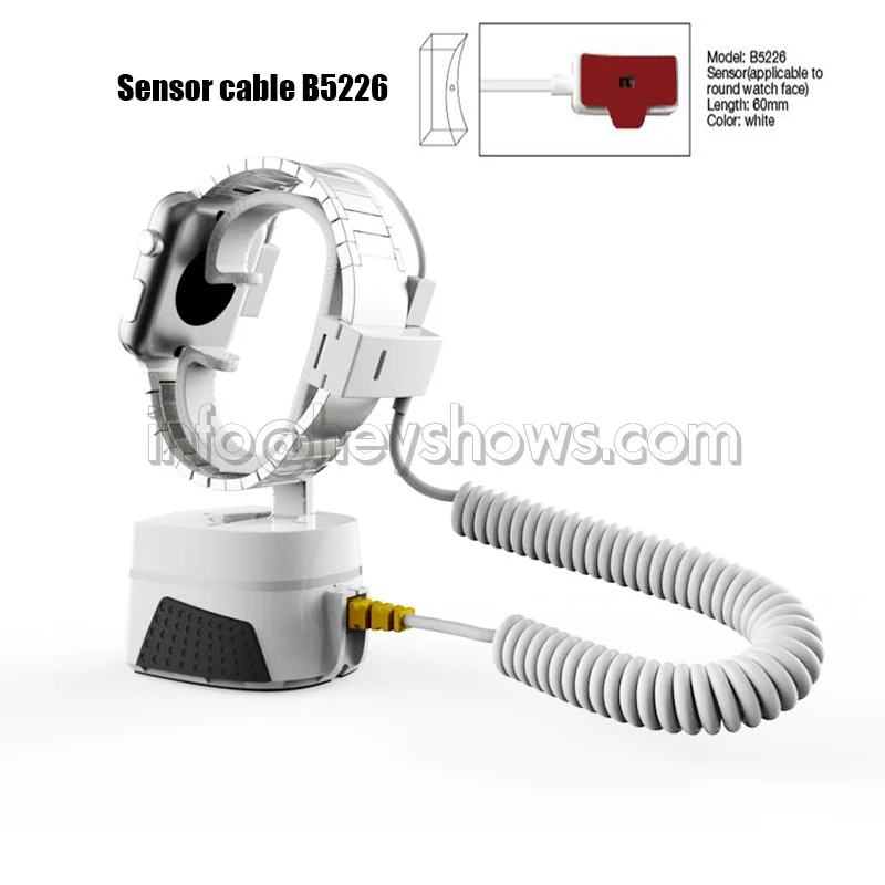 Black sensor B5226 Смарт-часы безопасности дисплей стенд Iwatch защита от взлома sony часы Противоугонный держатель Apple Watch сигнализация Система Беспроводное управление - Цвет: Black sensor B5226
