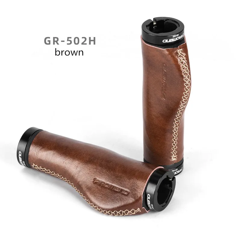 Bicycle Handlebar Grips Leather Bar Ends Plugs For Brompton Bicycle