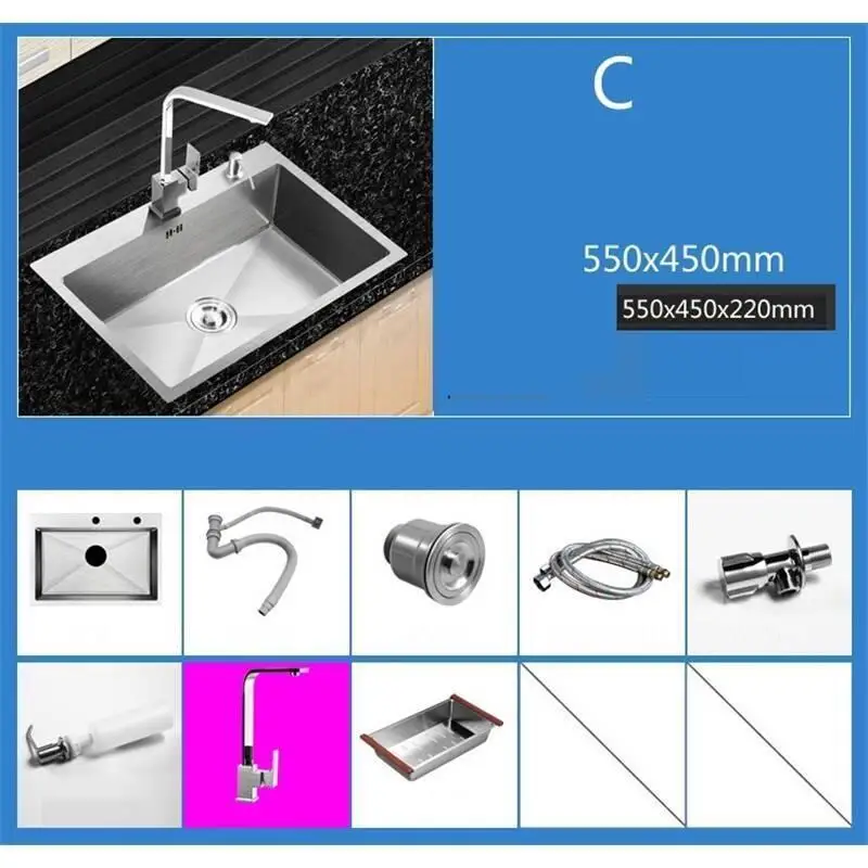 Number 24 Evier кухня Umywalka Acero Inoxidable Escurridor нержавеющая сталь кухня Куба Пиа Cozinha де Cocina Fregadero раковина для мытья посуды - Цвет: Number 24