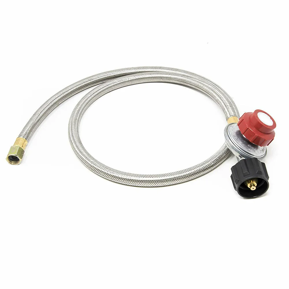 0-30 PSI Hosepipe домашний с манометром Регулируемый практичный курильщик фритюрница для индейки Индикатор подключения давления регулирующей горелки