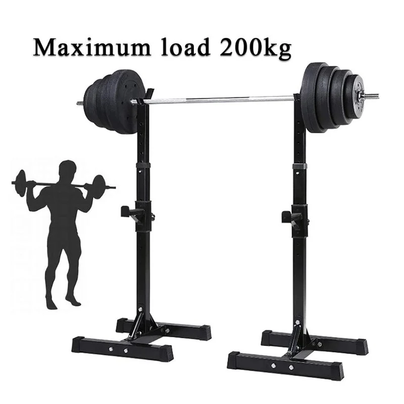 セール アウトレットオンライン 調整可能なスクワットラック 150kg 筋力トレーニング フィットネストレーニング ホームワークアウト機器 ウェイトリフティング 最短即日 New Spirit Org Il