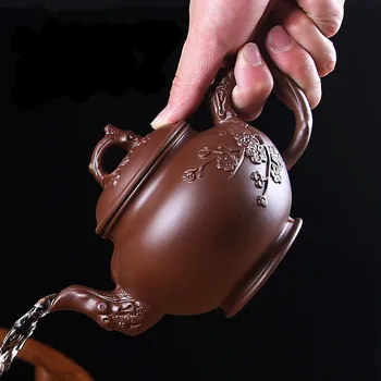 

2020 New Yixing Zisha Pot Large Capacity Teapot Handmade Tea Pot Single Pot Ceramic Household Tea Set Tea Cup Set