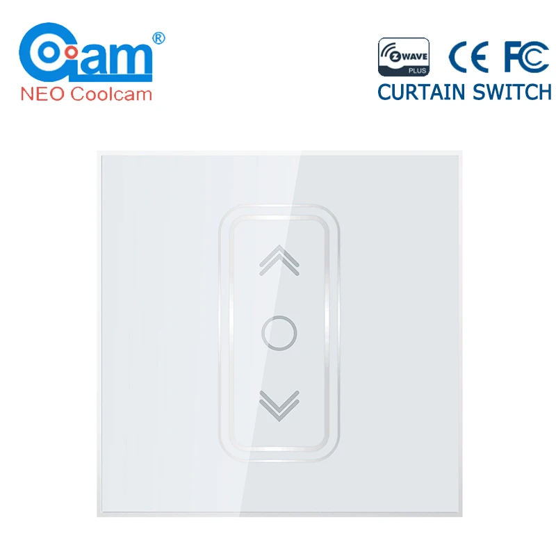 

Coolcam NAS-CS01ZE Smart Home Z Wave Plus Smart Curtain Switch for Electric Motorized Curtain Blind Roller Shutter EU 868.4Mhz
