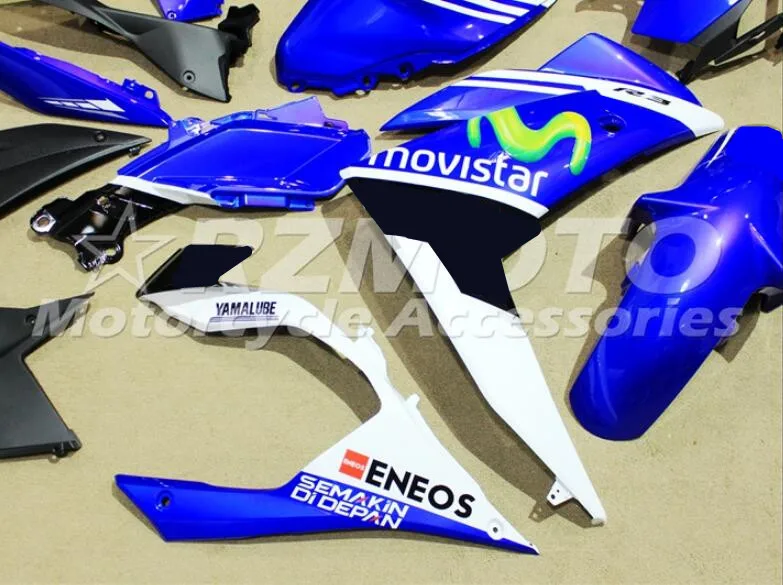 ABS инжекторный обтекатель комплект для Yamaha YZFR3 YZFR25 YZF R3 R25 Полный обтекатели комплекты Cowling Movistar