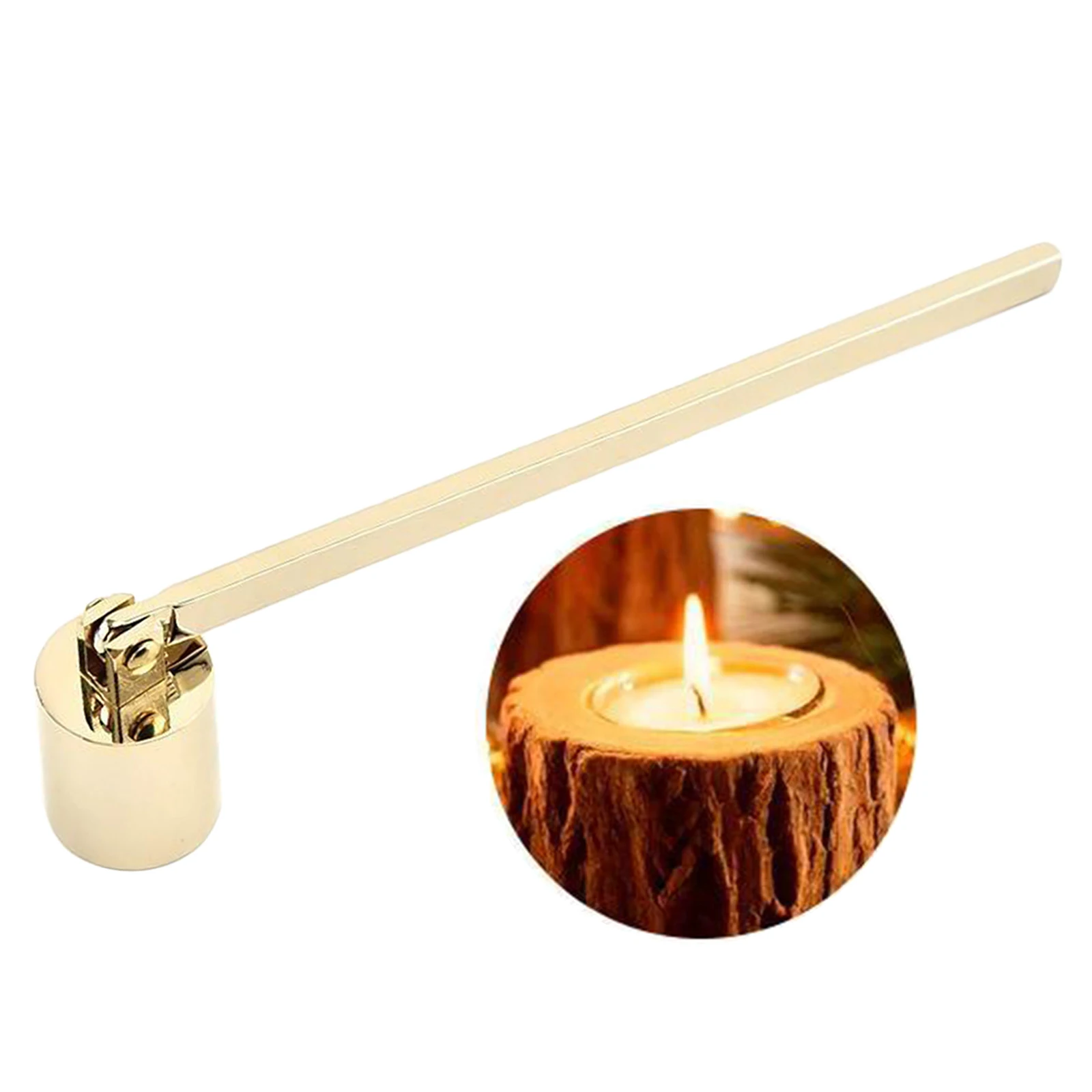 Candle Snuffer Polished Stainless Steel Candle Extinguisher Snuffer 19.3cm