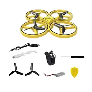 

Children Aircraft LED Lighting Quadcopter Drone Four-Axis Smart Watch Toy Remote Control Gesture Interact Toy