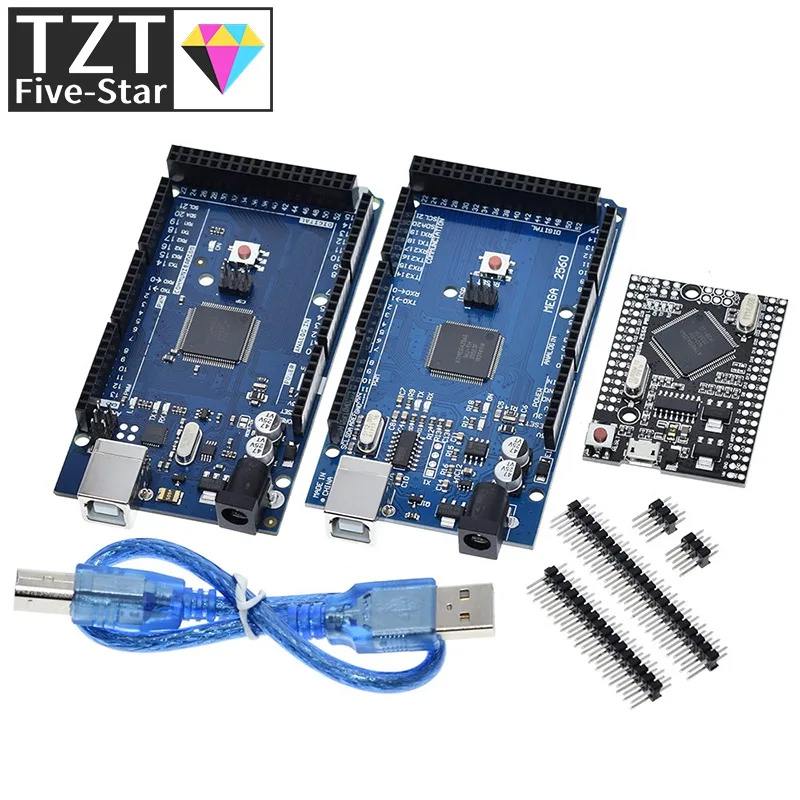 MEGA2560 MEGA 2560 R3 (ATmega2560-16AU CH340G) AVR USB плата для разработки arduino | Электронные компоненты