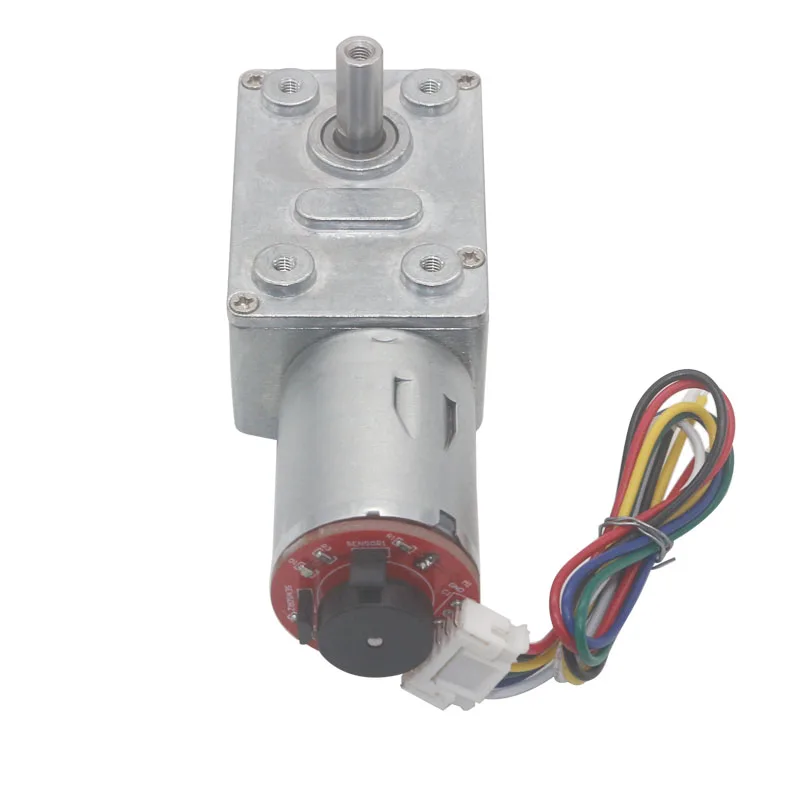 

DC 6V 12V 24V Encoder Gear Motor Reducer DC 12 Volt V Mini Electric Reverse DC12V 6/10/23/30/40/90/150rpm Motors Encoder JGY370