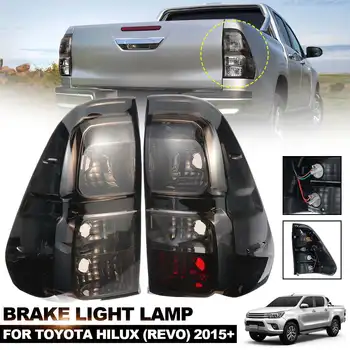 

2PCS Car Rear Left/Right Tail Light Brake Lamp Smoke Black with Wiring For Toyota Hilux Revo 2015 2016 2017 2018 Accessories