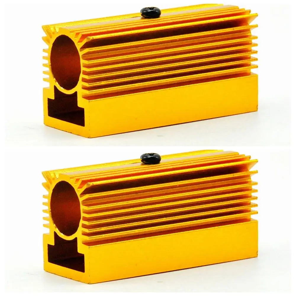 

2pcs Golden Heatsink Holder for 12mm Blue Green Red IR Laser Diode Module Pointer Heat Sink