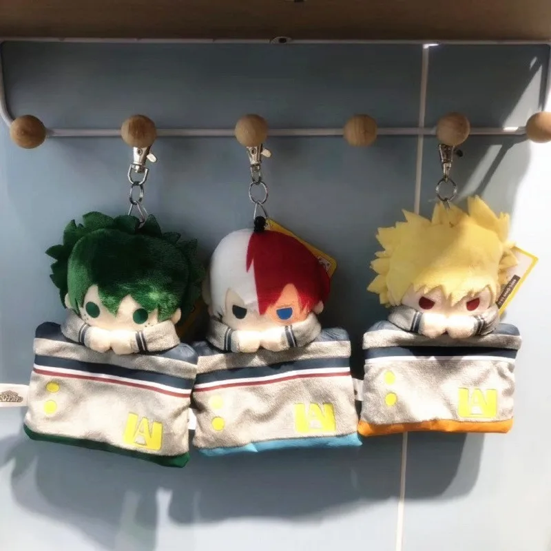 

Anime My Hero Academia Plush Doll Izuku Katsuki Plush Pendant Coin Purse Card Holder Keychain Toys Gifts