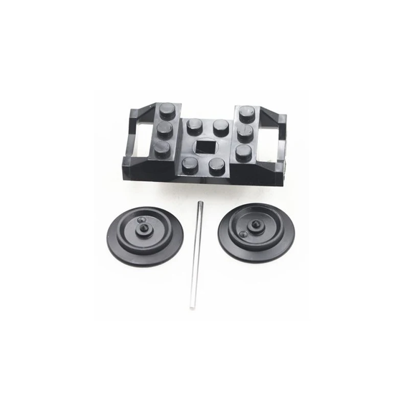 2 комплекта детали поезд колесо Радиоуправляемый держатель 9 В блоки для 10254