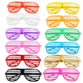 24 sztuk plastikowe odcienie migawki okulary okulary okulary halloweenowa do klubu rekwizyty do przebrania na imprezę (losowy kolor) tanie i dobre opinie CN (pochodzenie) Photobooth Props