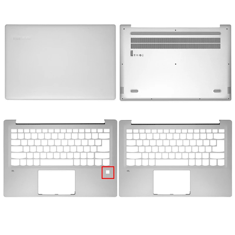 

Pop Metal Top Back Case For Lenovo Ideapad 720S-14 720S-14IKB Laptop Lcd Back Cover/Palmrest/Bottom Case Top Cover Silver
