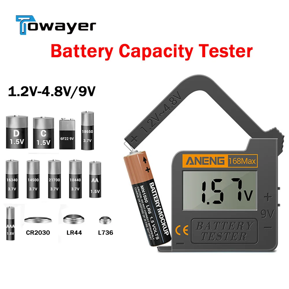 168max Digital Lithium Battery Tester Battery Capacity Diagnostic Tool