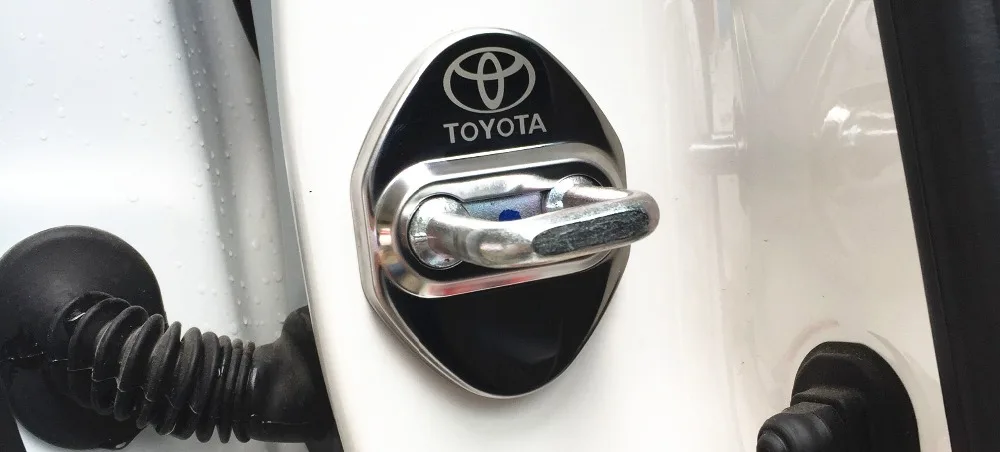 Автомобильный чехол из нержавеющей стали для toyota camry chr corolla rav4 yaris Prado Land Cruiser FJ, наклейки, аксессуары для стайлинга автомобилей